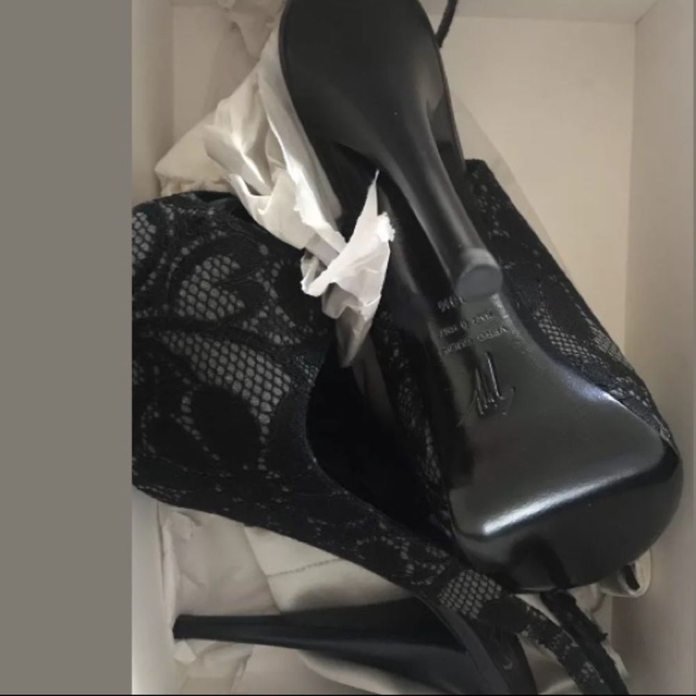 Giuseppe zanotti lace platform slingback NWB 38.5 - Picture 2 of 3